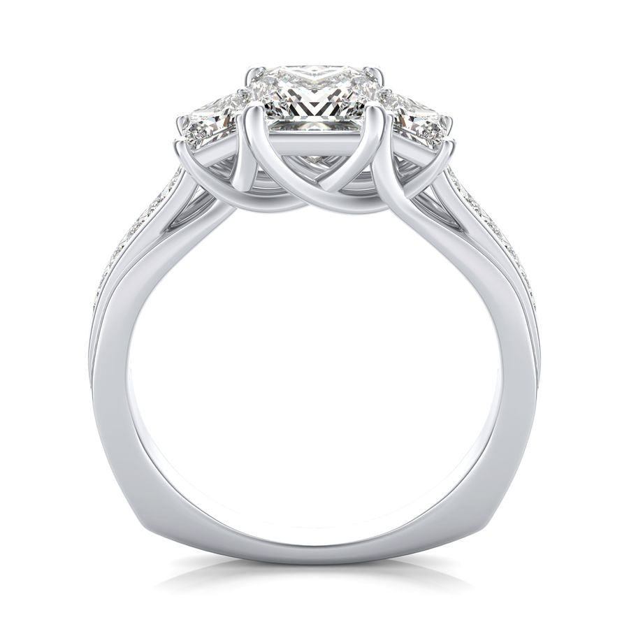 Three Stone Engagement Ring