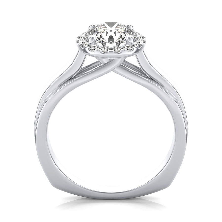 Halo Engagement Ring