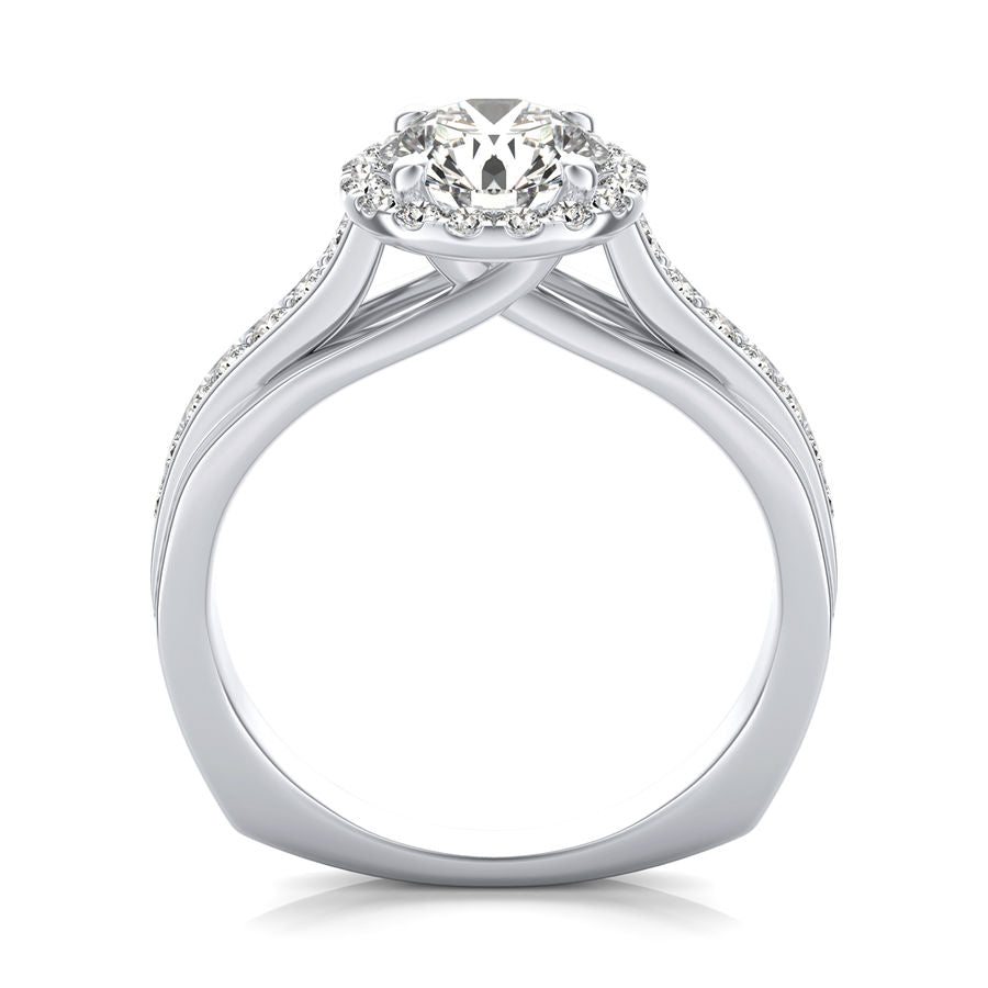 Halo Engagement Ring