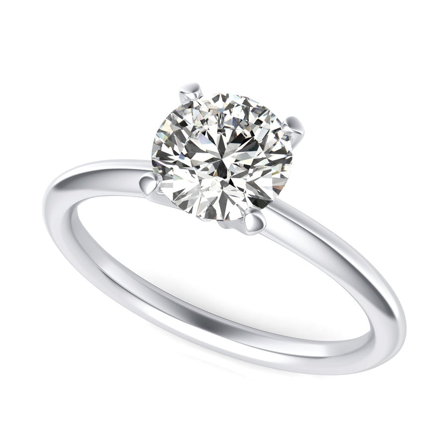 Christmas Sale - 0.75 ct. Diamond Solitaire Engagement Ring in 14K White Yellow or Rose