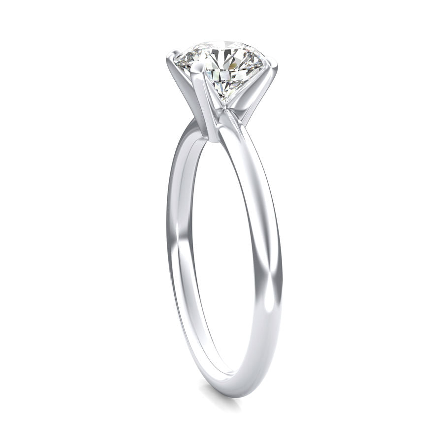 Christmas Sale - 0.75 ct. Diamond Solitaire Engagement Ring in 14K White Yellow or Rose