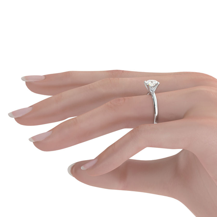 Christmas Sale - 0.75 ct. Diamond Solitaire Engagement Ring in 14K White Yellow or Rose