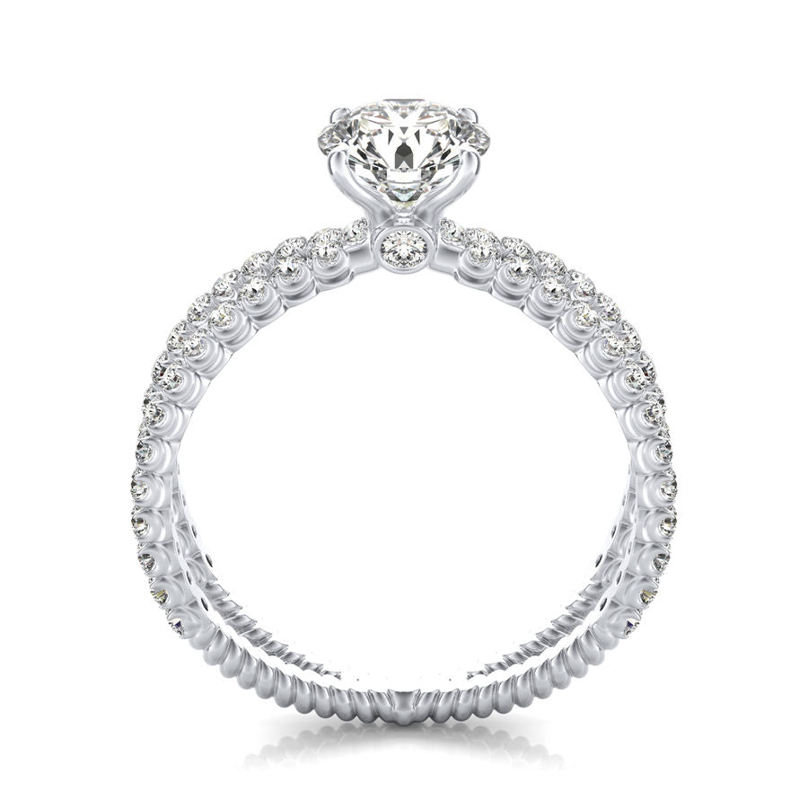 Criss Cross Engagement Ring
