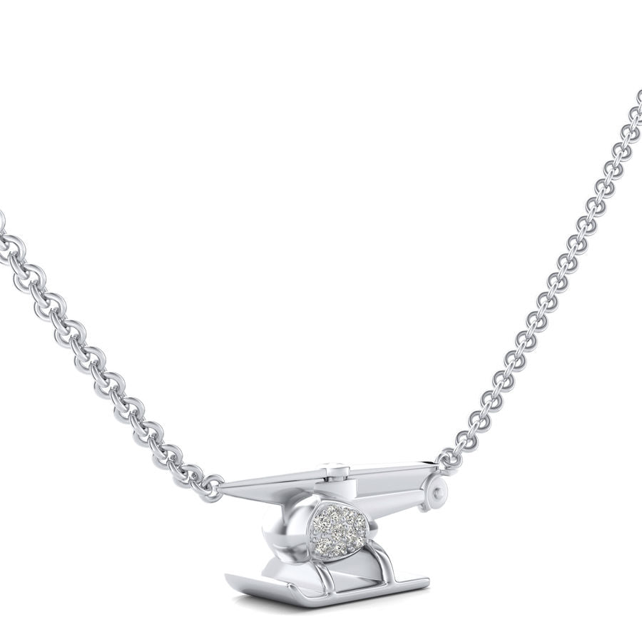 Helicopter Charm Pendant