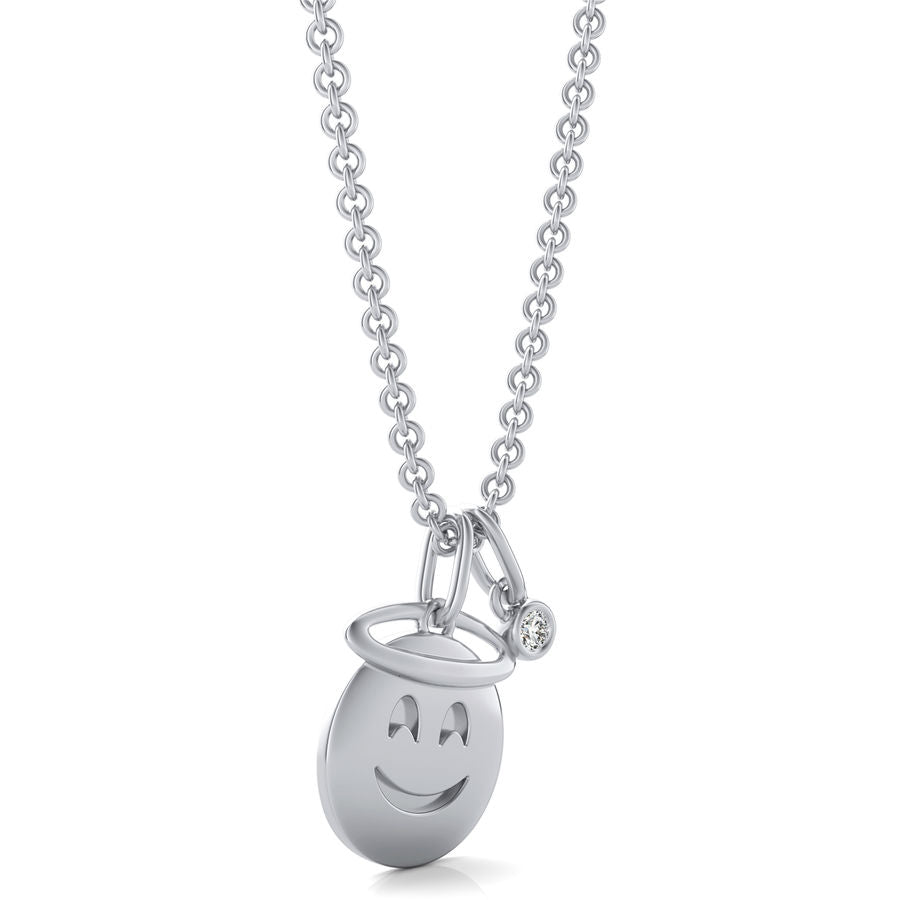 Emoji Angel Pendant