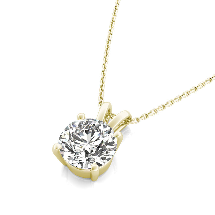 Christmas Sale - 1.00 ct. Diamond Solitaire Pendant in 14K White Yellow or Rose