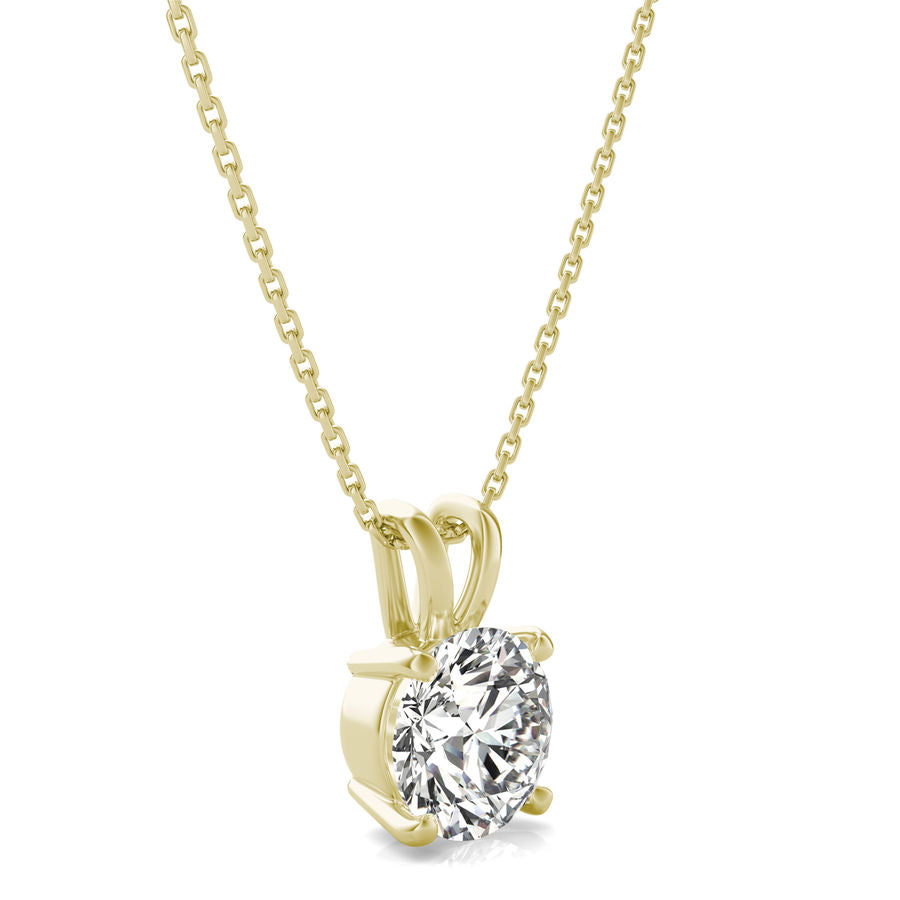 Christmas Sale - 0.75 ct. Diamond Solitaire Pendant in 14K White Yellow or Rose