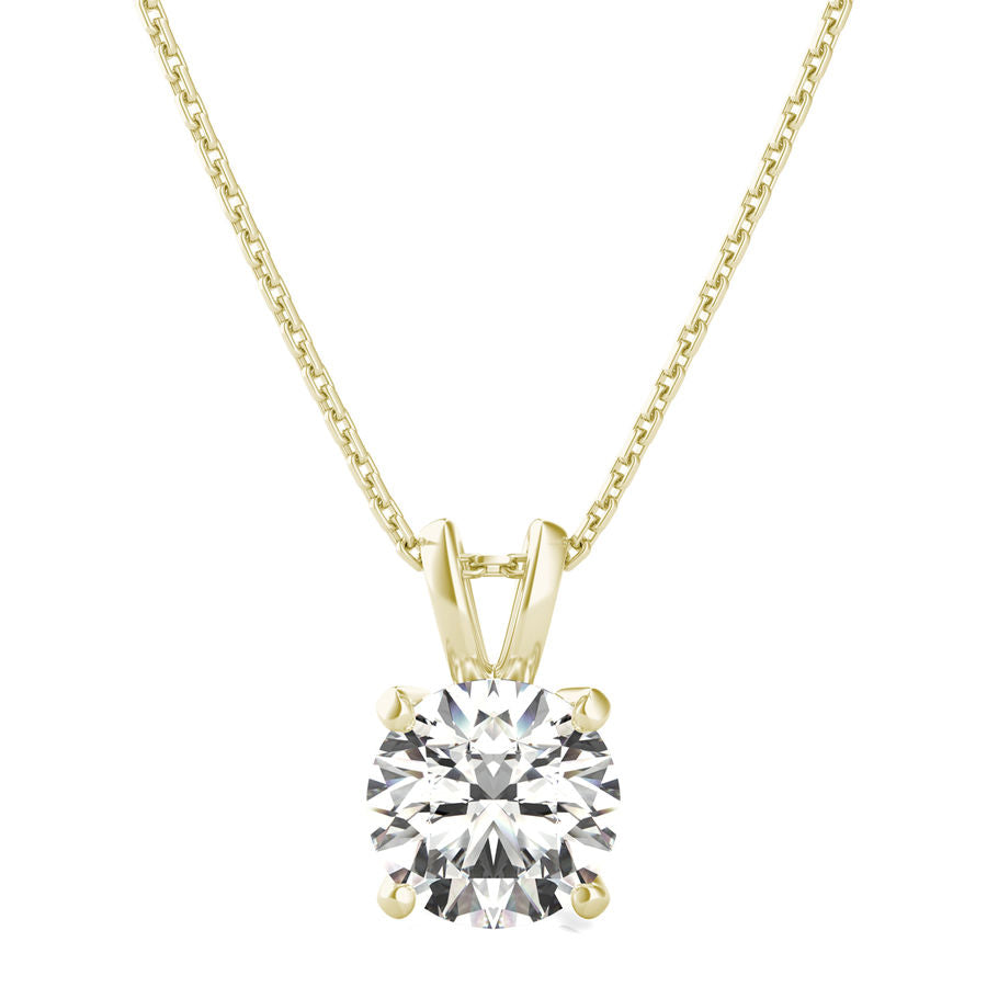 Christmas Sale - 0.75 ct. Diamond Solitaire Pendant in 14K White Yellow or Rose