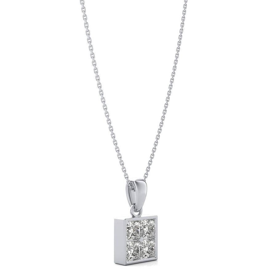 Bezel Cluster Pendants