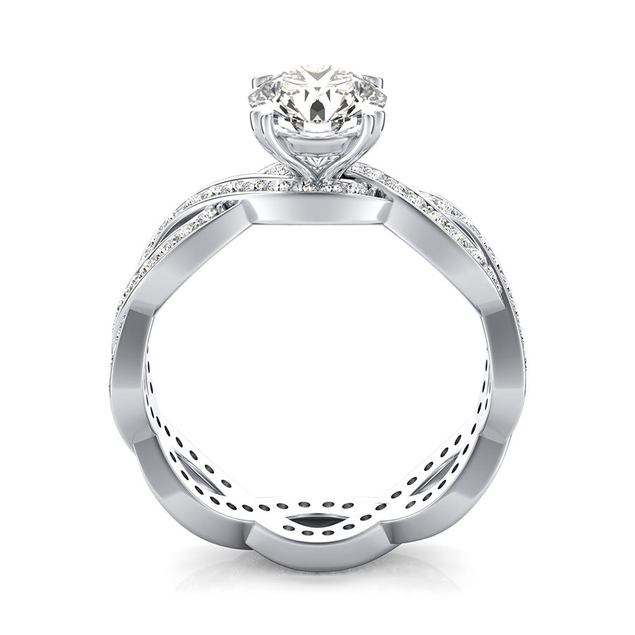 Eternity Infinity Twist Engagement Ring