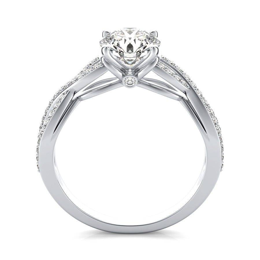 Infinity Twist Engagement Ring