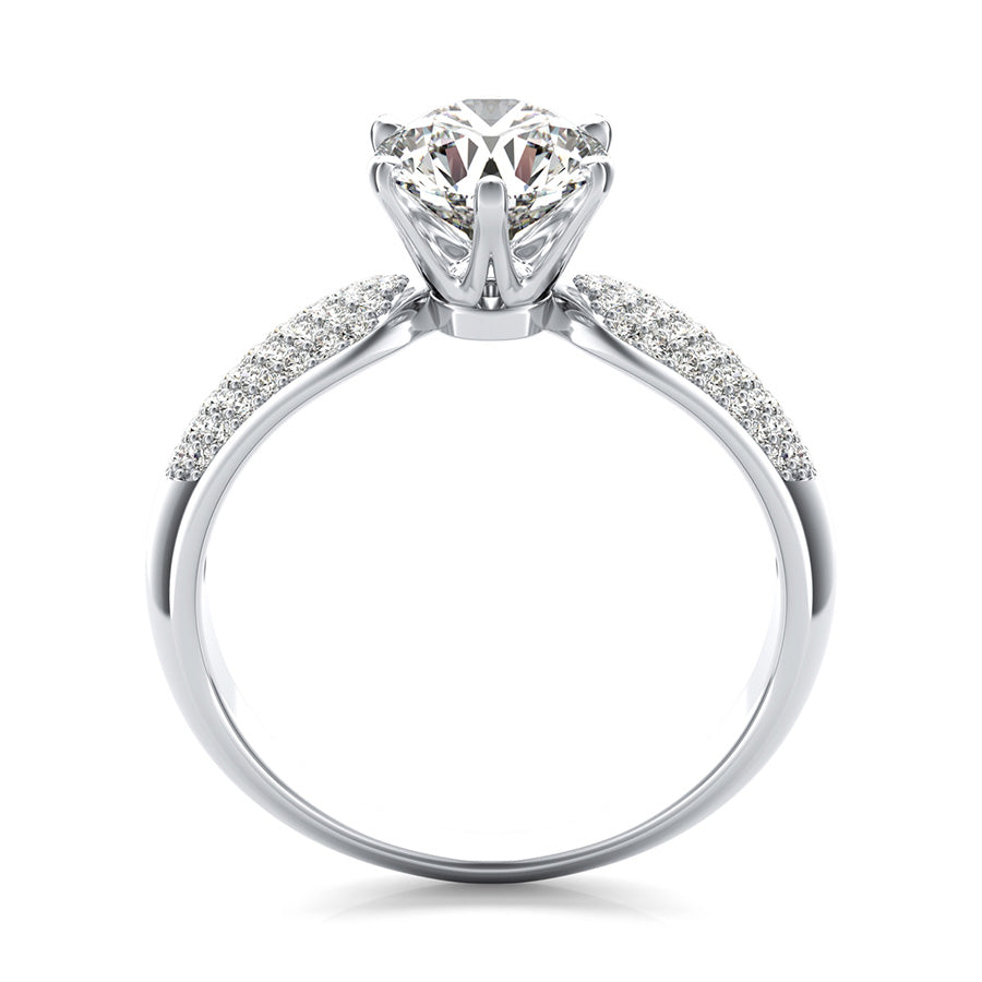 Micro-Pave Engagement Ring