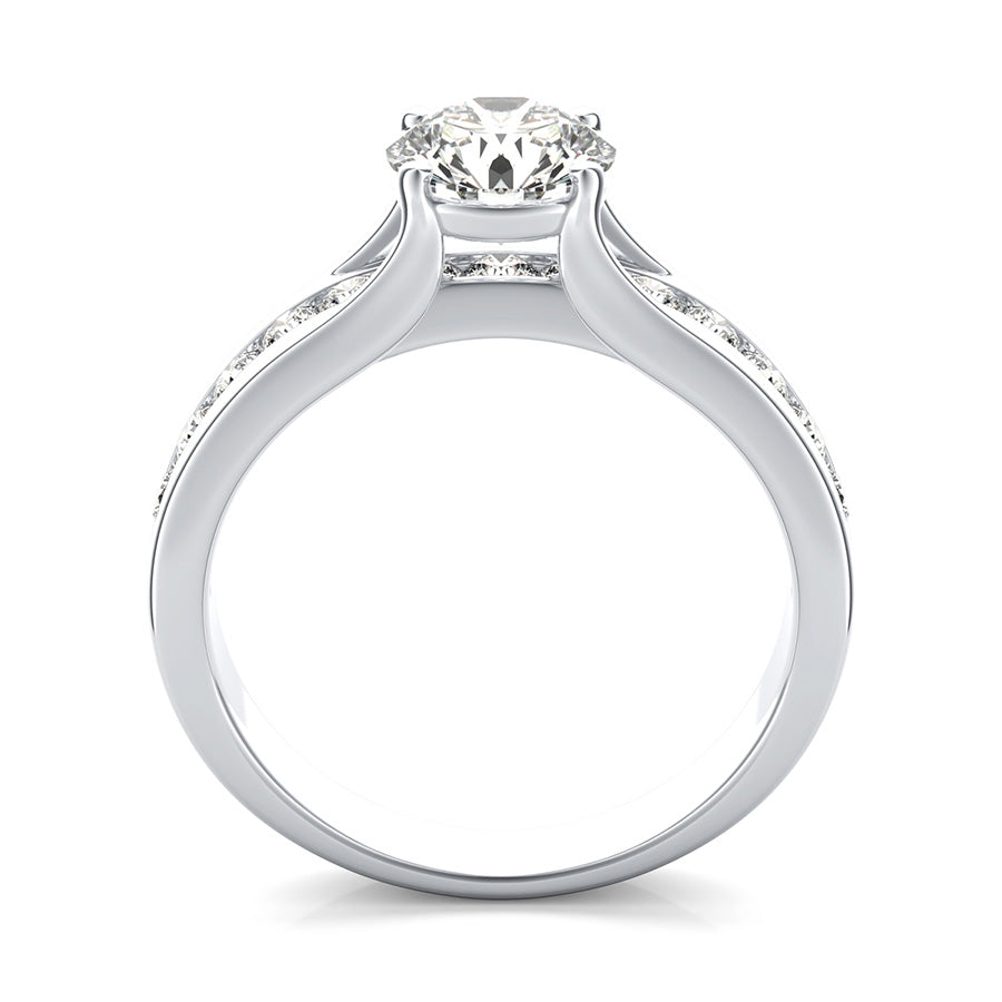 Amore Engagement Ring With Side Stones