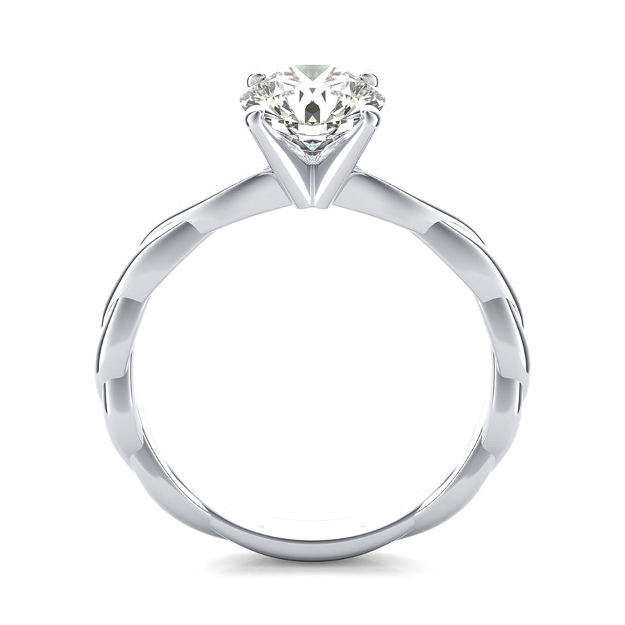 Marcela Twist Shank Solitaire Engagement Ring