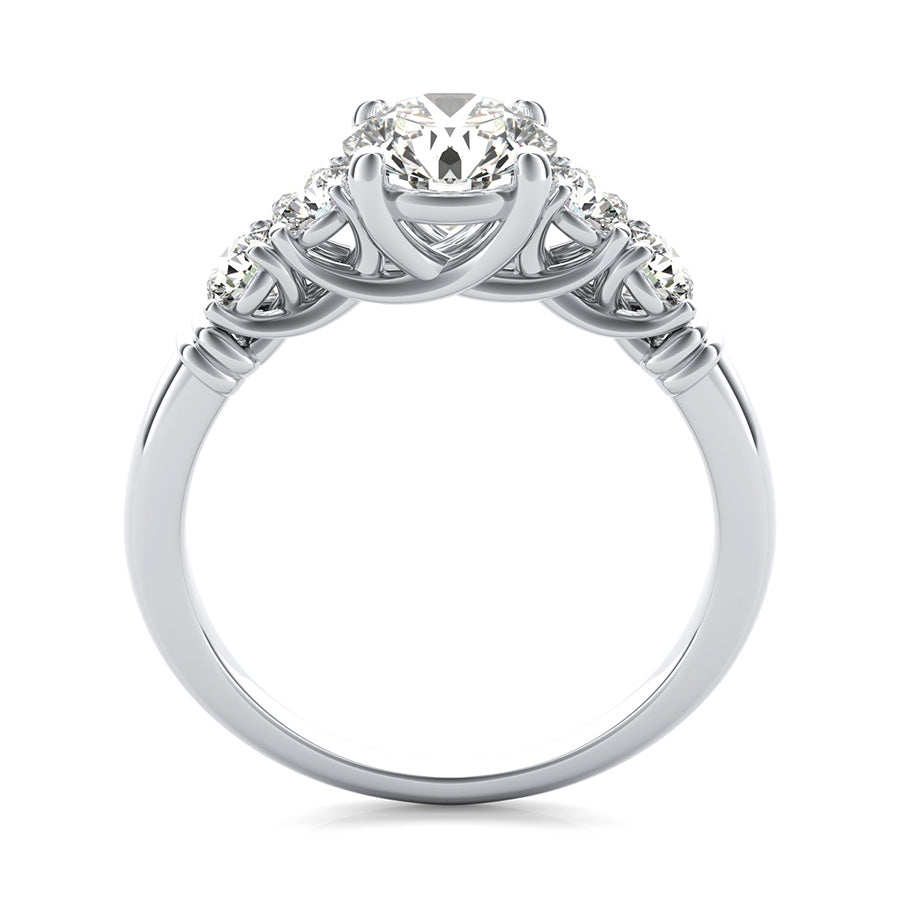 FIVE STONE TRELLIS ENGAGEMENT RING