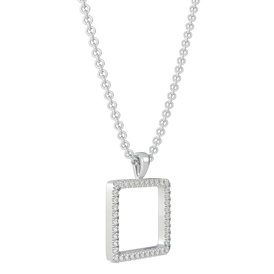 Open Square Shaped Pendant