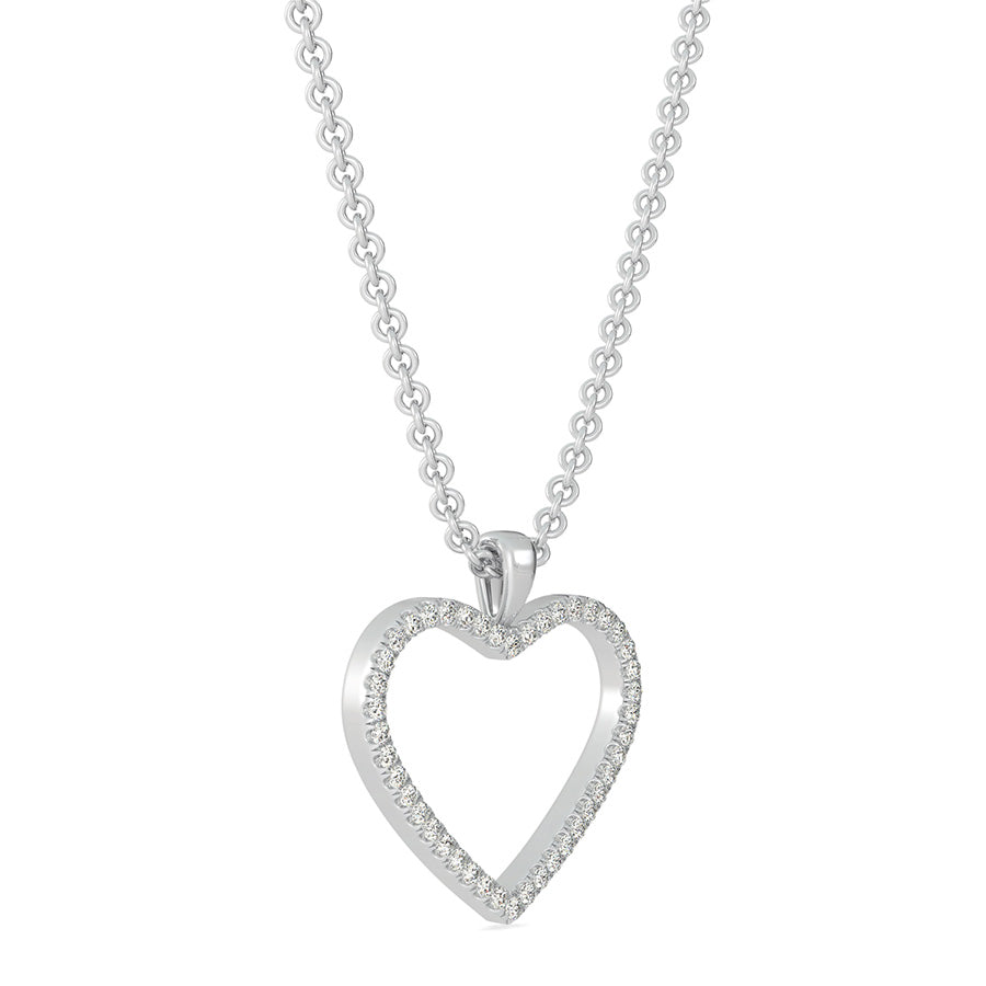 Open Heart Shaped Pendant