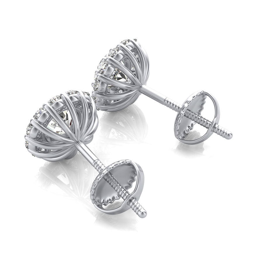 Halo Stud Earrings