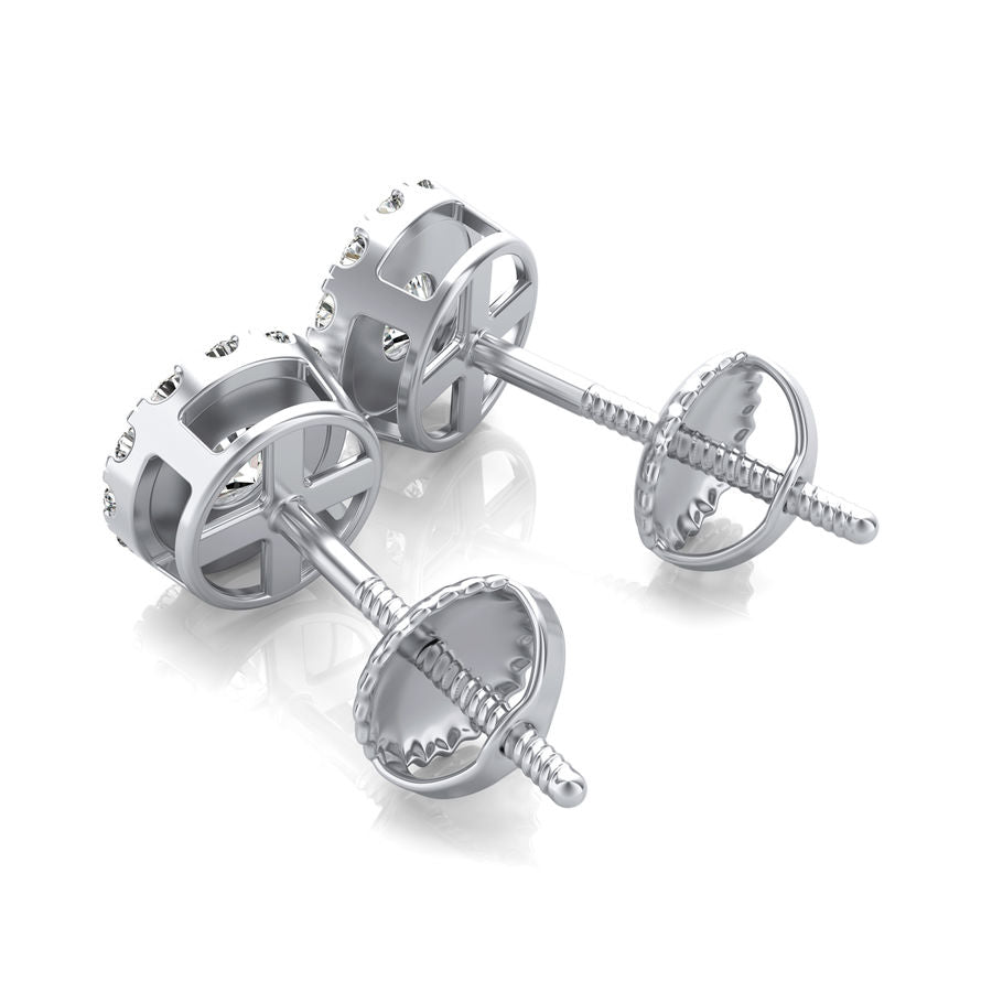 Halo Stud Earrings