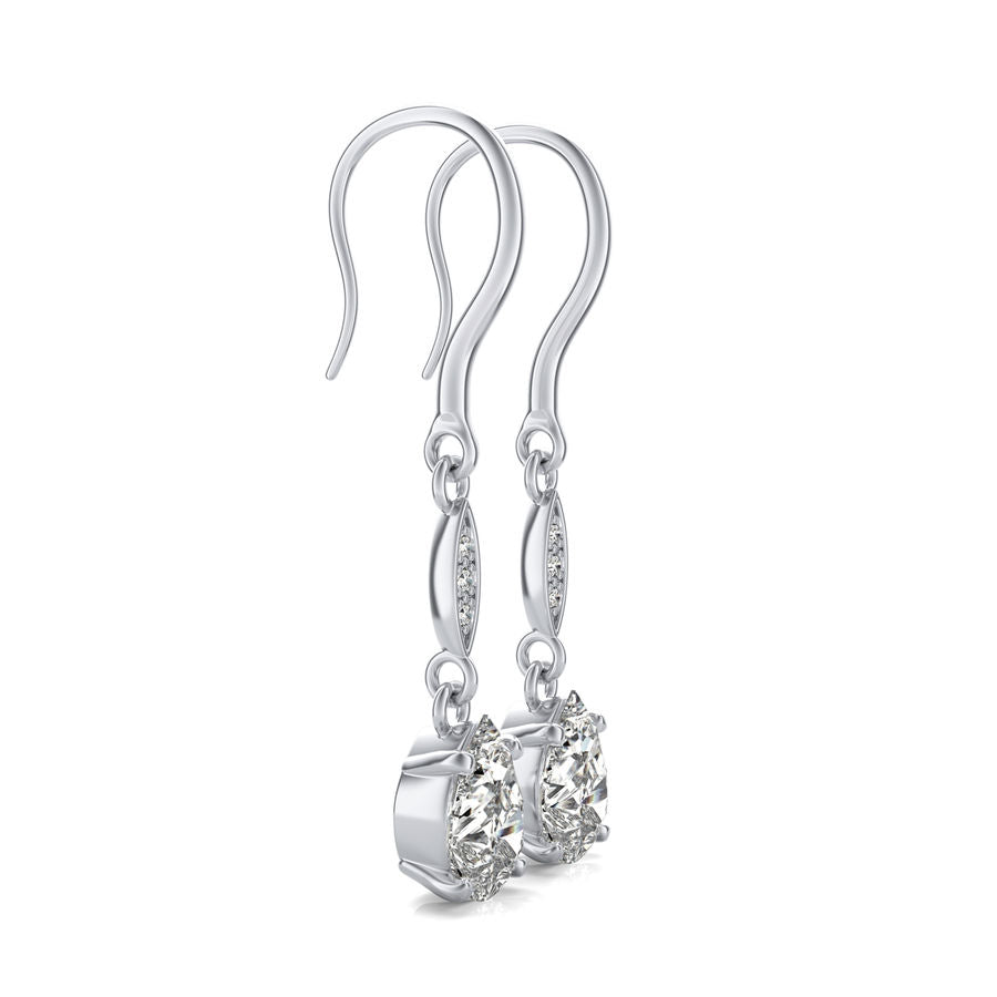 Lever Back Drop Earrings