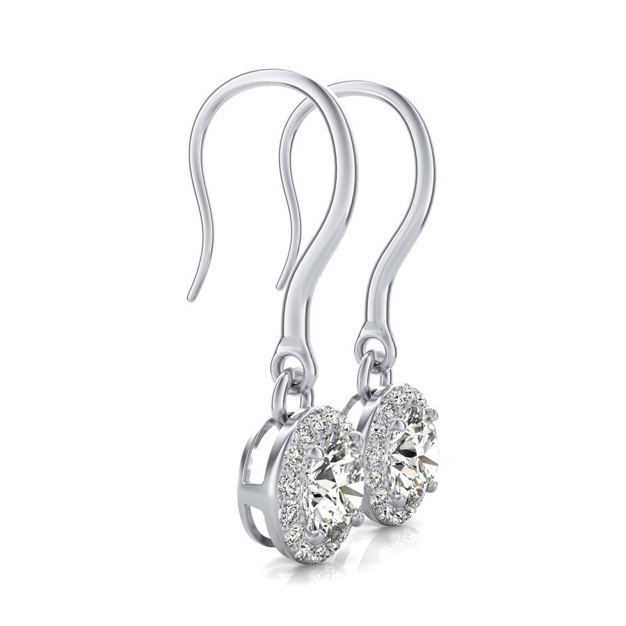 Halo Lever Back Earrings
