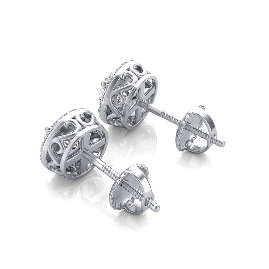 Halo Stud Earrings