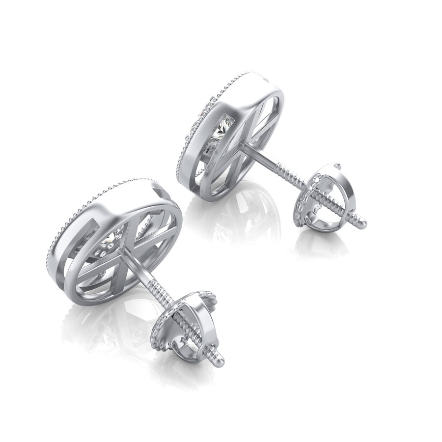 Halo Stud Earrings