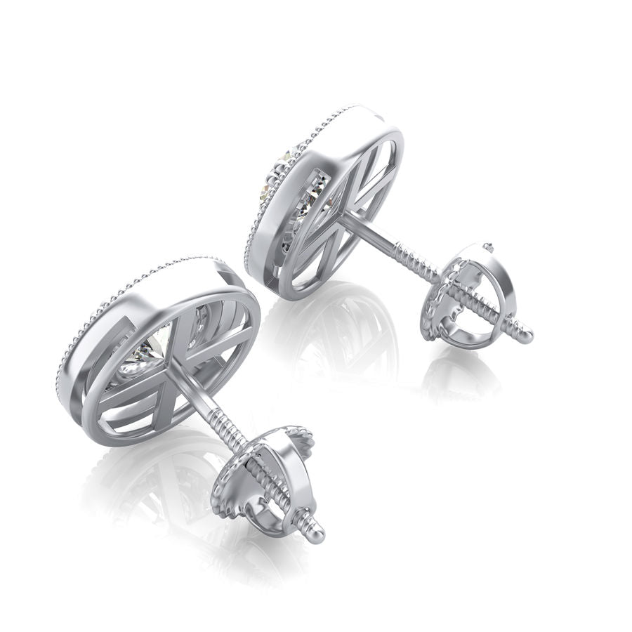 Halo Stud Earrings