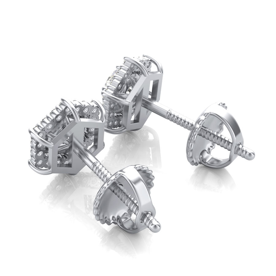 Halo Stud Earrings