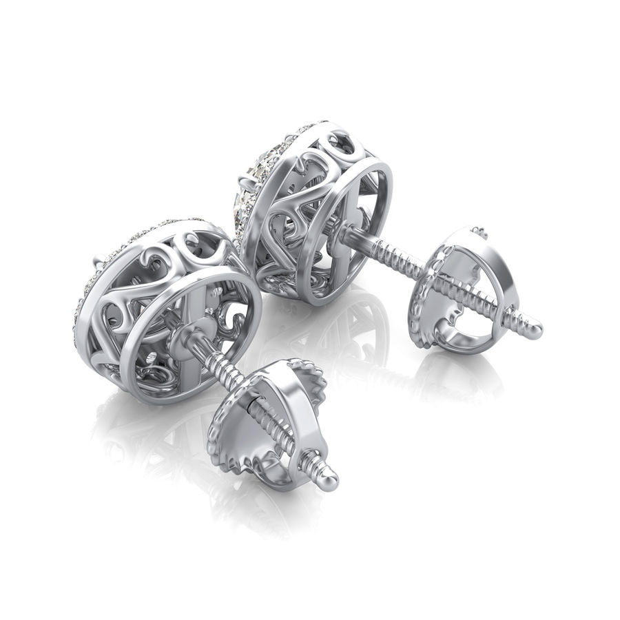 Halo Stud Earrings