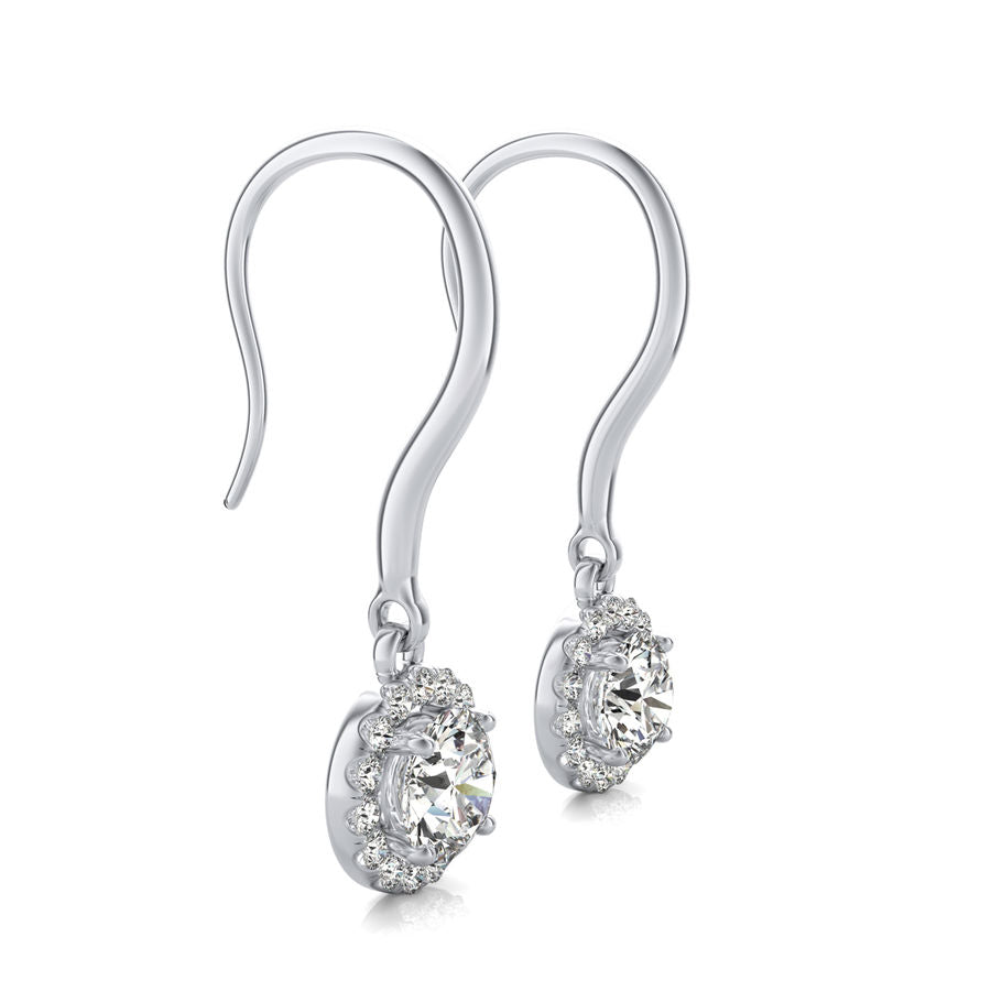 Halo Lever Back Earrings
