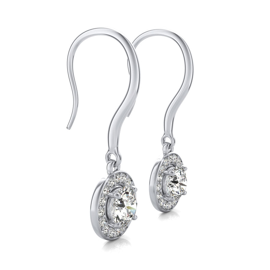 Halo Lever Back Earrings