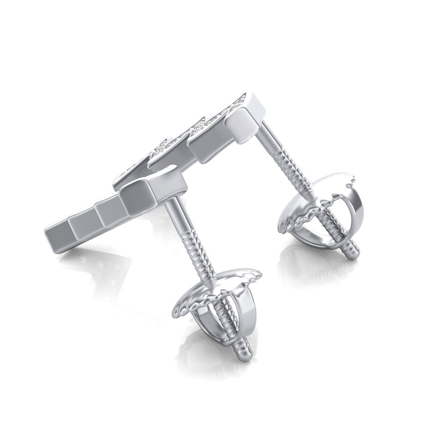 Chevron Stud Earrings