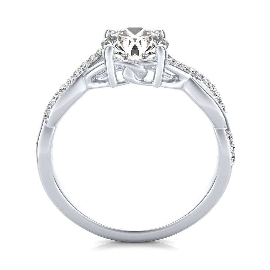 Twist Engagement Ring