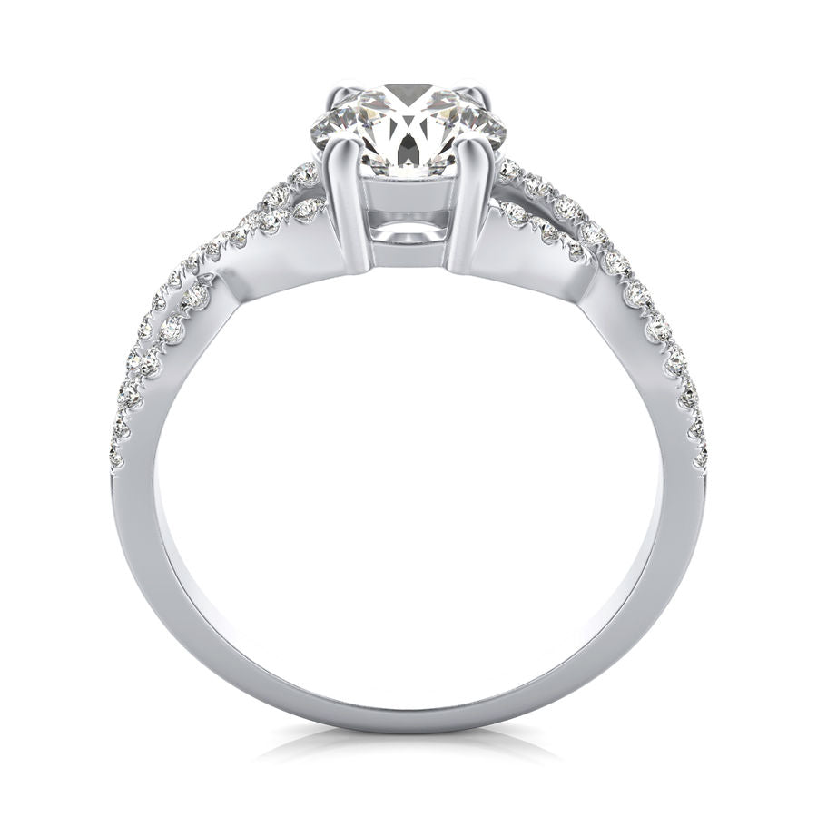 Twist Engagement Ring