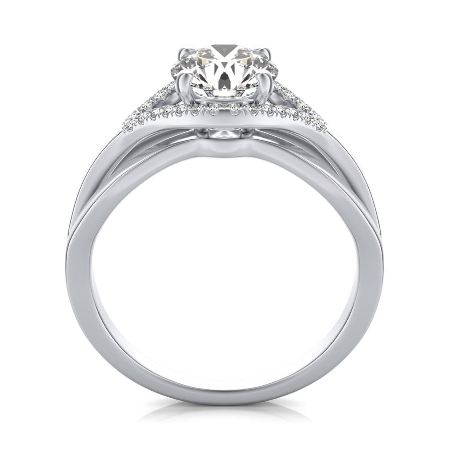 Split Shank Engagement Ring