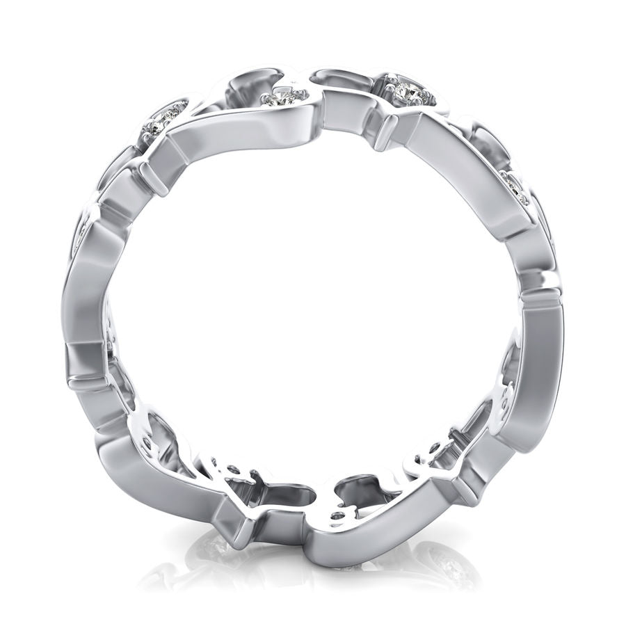Eternity Heart Diamond Band
