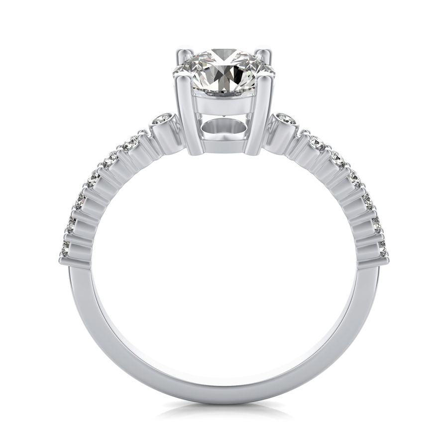 Three Stone Engagement Ring