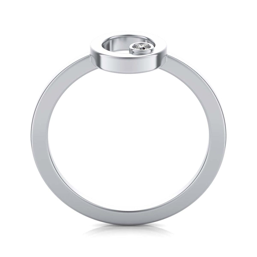 Circle with Diamond Fashion Ring
