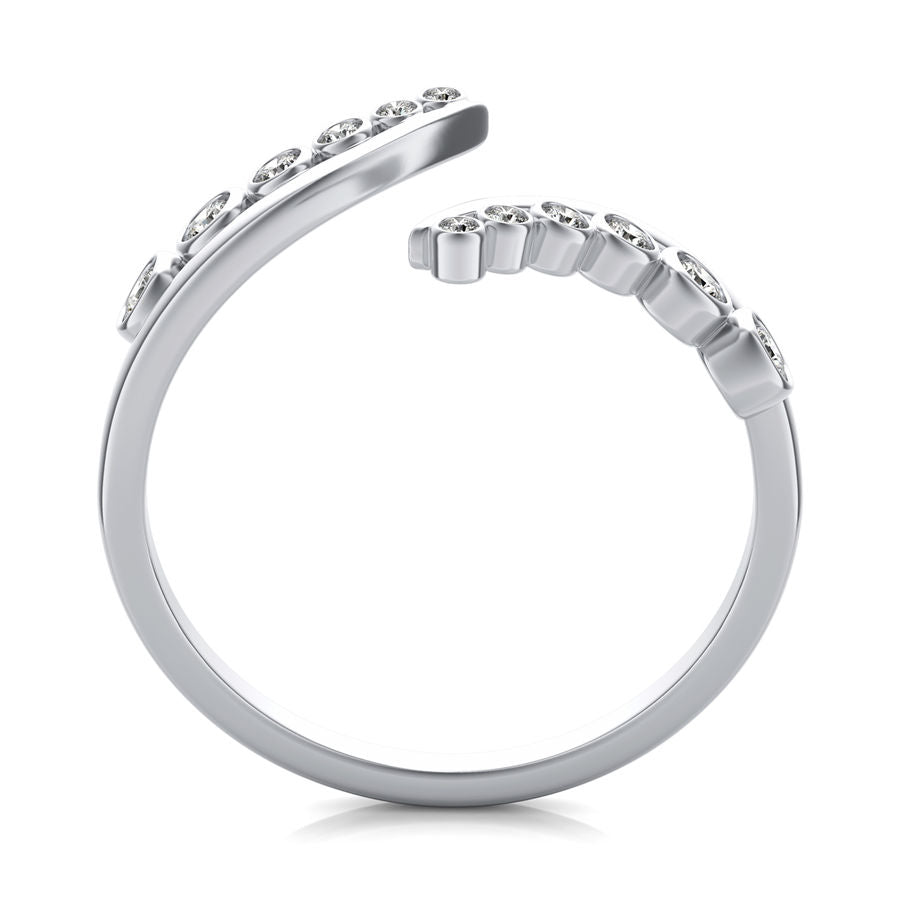 Graduated Stone Open Fashion Ring