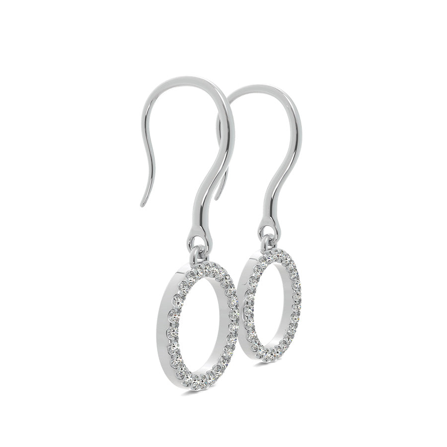 Open Circle 3/4 Inch Earrings