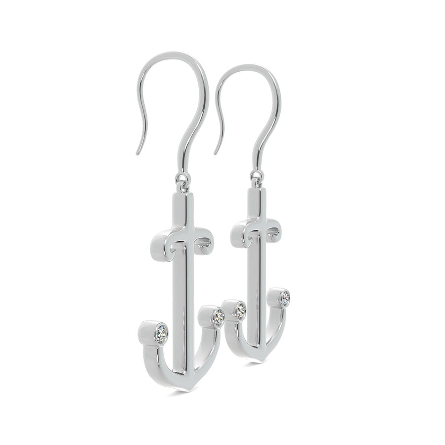 Anchor Charm Earrings