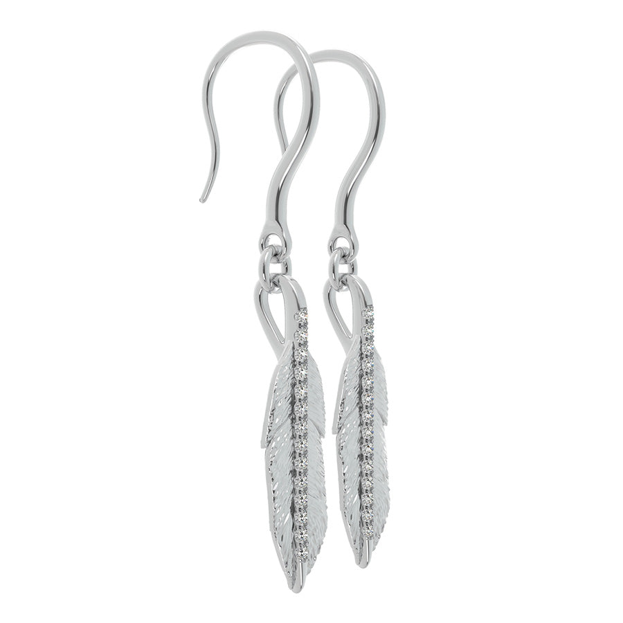 Feather Charm Earrings