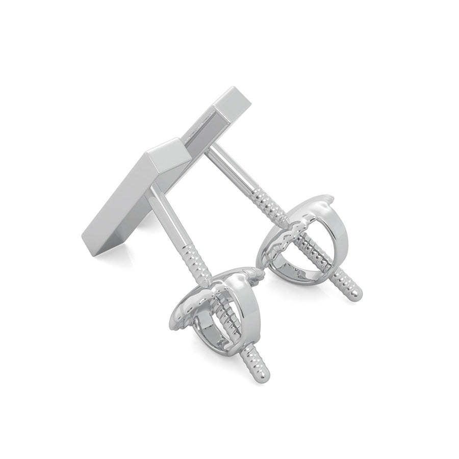 Bar 1/2 Inch Earrings