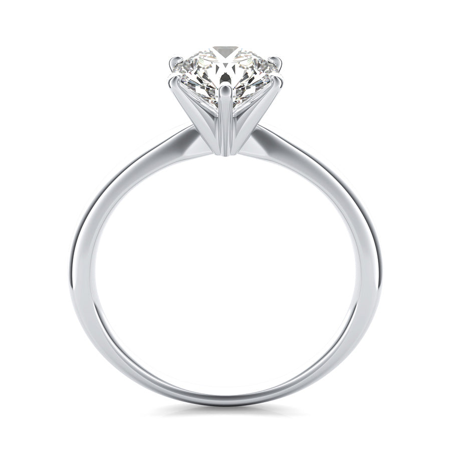 Delicate And Classic Solitaire Engagement Ring