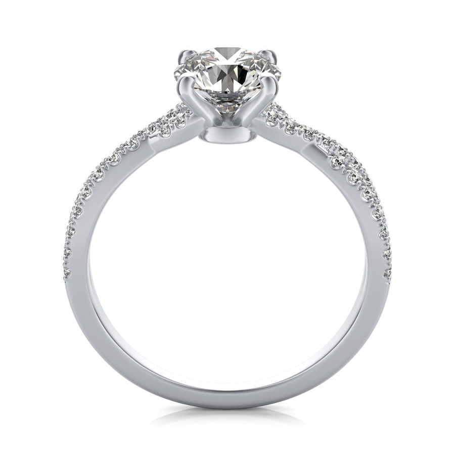 Twist Engagement Ring