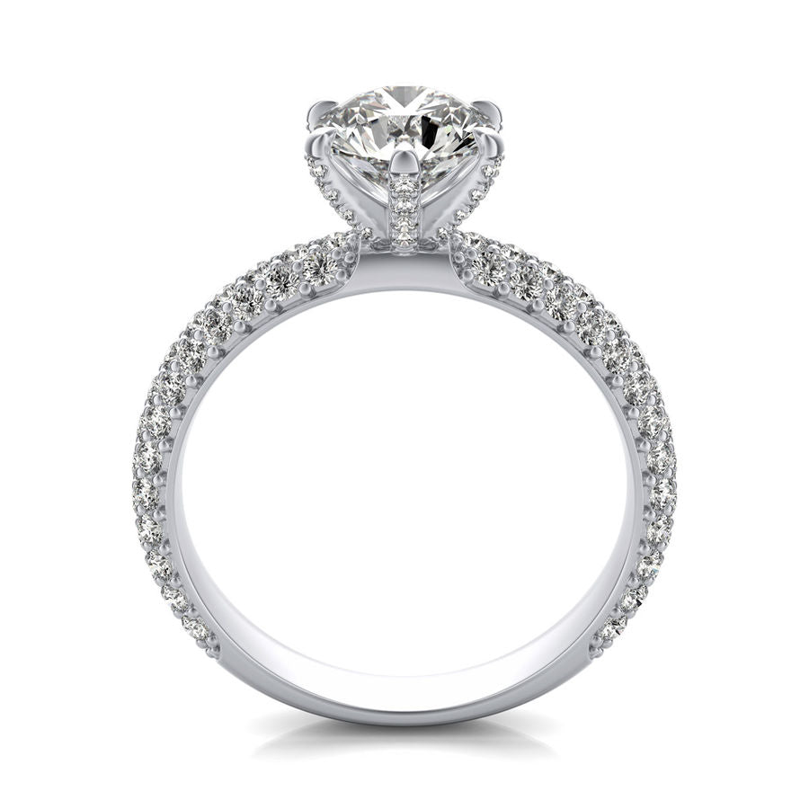 Micro Pave Engagement Ring