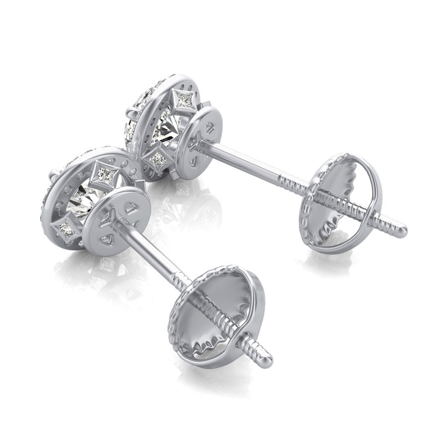 Halo Stud Earrings