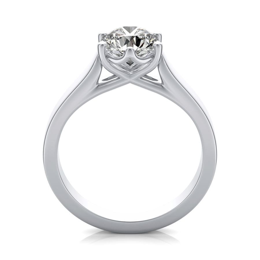 Trellis Cathedral Solitaire Engagement Ring