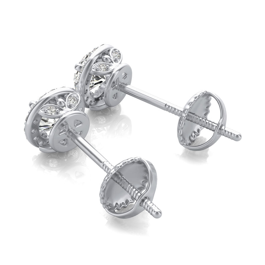 Halo Stud Earrings